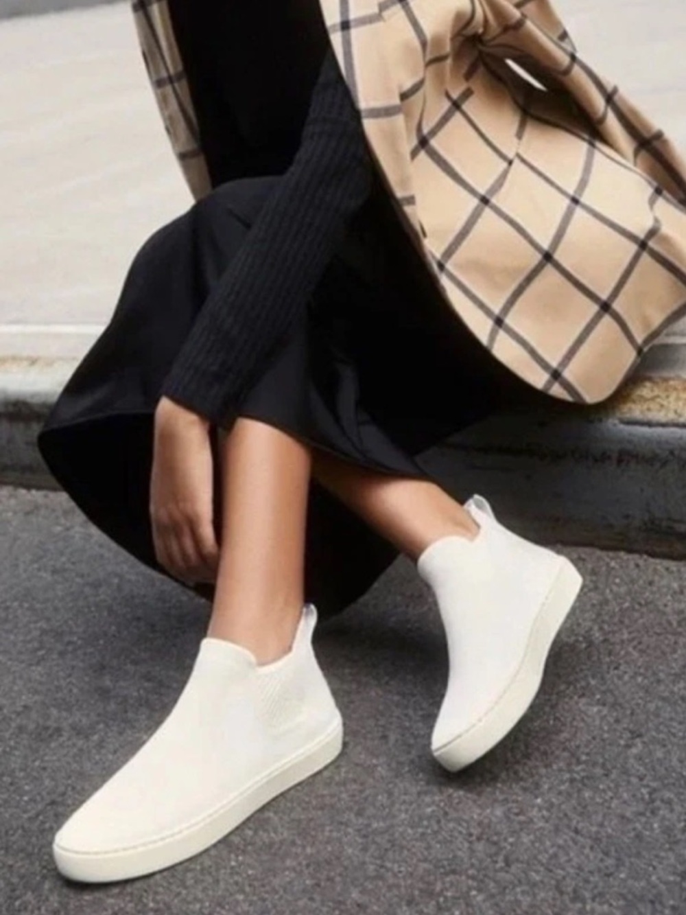 Rothy’s All White Slip On Chelsey Boots